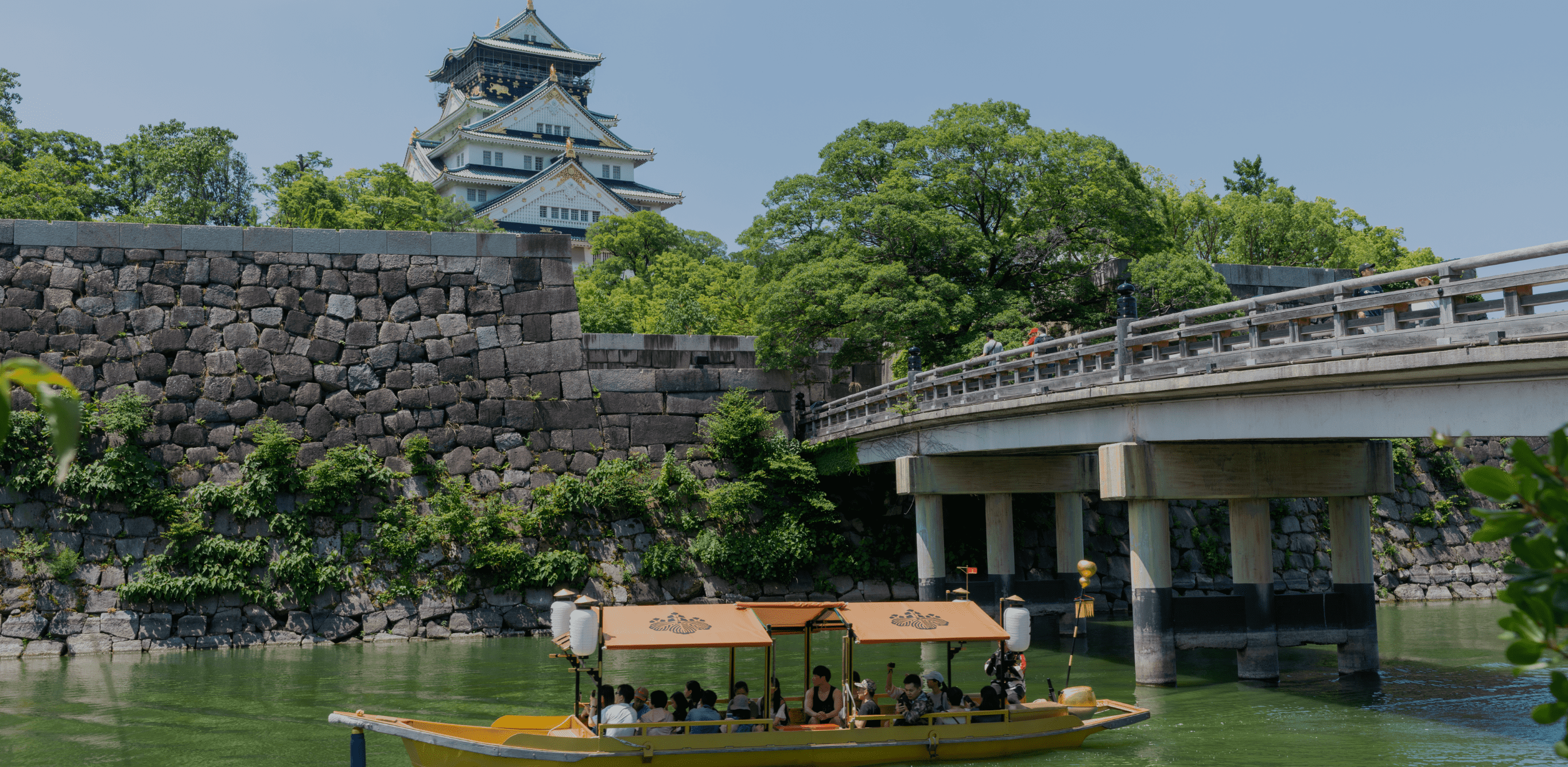  大阪城の風景画像