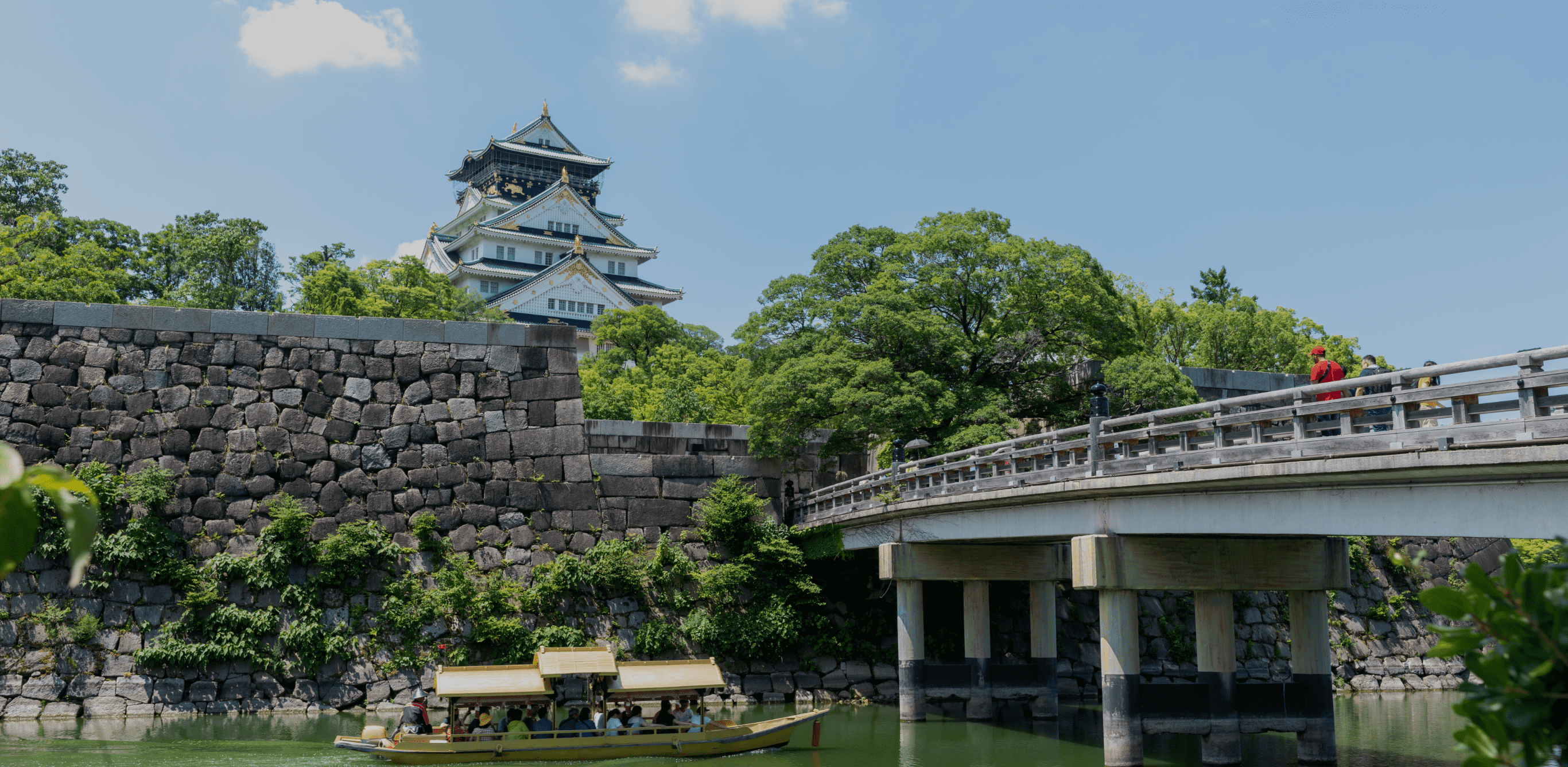  大阪城の風景画像